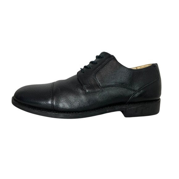 Belvedere Men\'s Black Soft Leather Duke Cap Toe Oxfords Size 10D Office Church